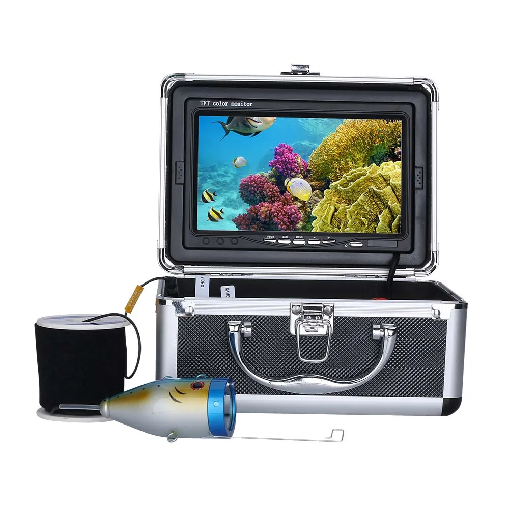 Imagem -02 - Câmera de Pesca Subaquática com Lâmpada Infravermelha para Gelo Mar Pesca do Rio Fish Finder Leds Brancos Pol 15m 1000tvl 15 Pcs