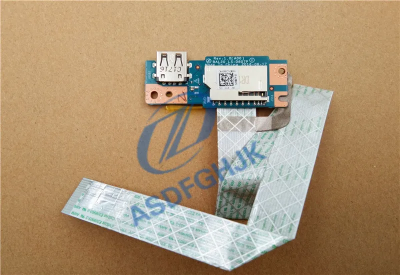 

Новый оригинальный для DELL 5565 USB кард-ридер доска w кабель LS-D807P 0GRRCY 100% тесты ok