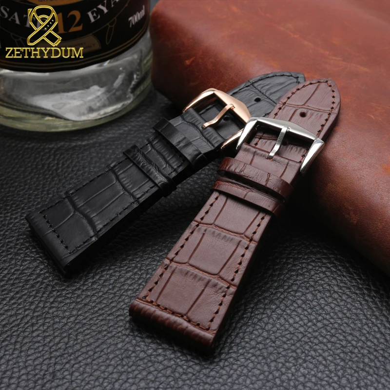 26mm 22mm 30mm Genuine leather bracelet for Franck Muller FM6000H watch strap wristwatches Accessories cowhide watch band