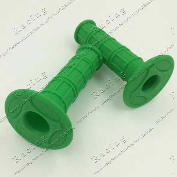 Dark Green Motorcycle Universal 22mm 24mm Handle Grips Soft Rubber Motocross Handlebar Grip For Pit MX Dirt Bikes