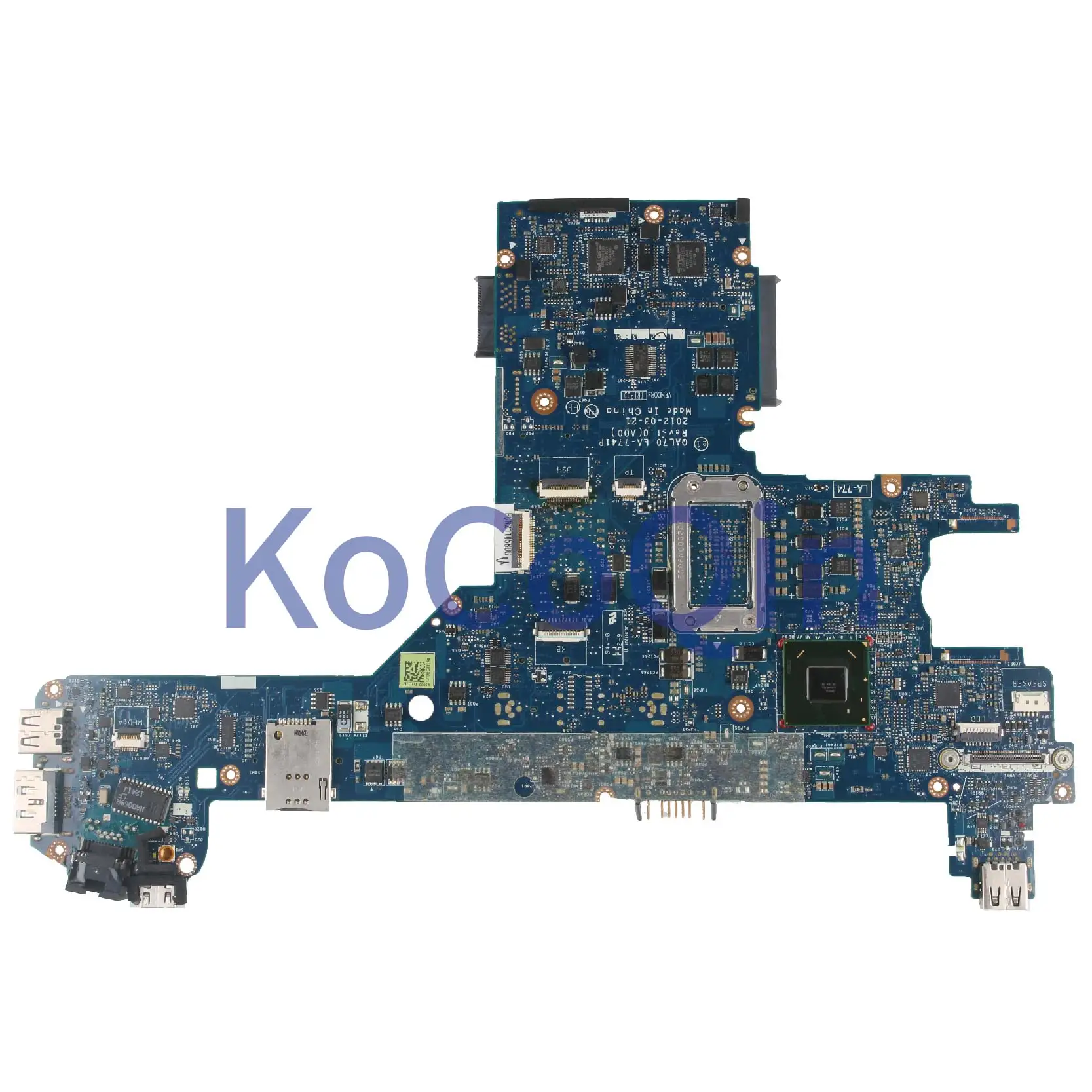 KoCoQin Laptop motherboard For DELL Latitude E6430S E6330 I3-2350M Mainboard CN-0VVT4M 0VVT4M QAL70 LA-7741P SR0DQ