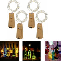 3M 30LED Garland Festoon Wire Copper String Light Cork shape Wine Bottle Stopper fairy starry vine lamp DIY vase Xmas Decor