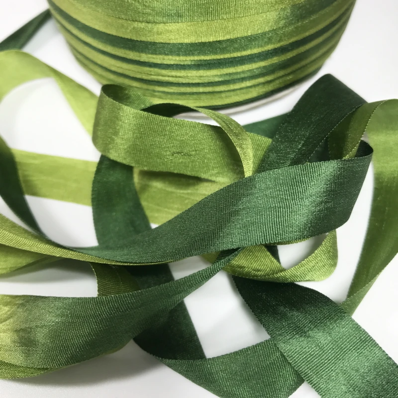 13mm,100% real pure silk woven double face taffeta silk ribbons for embroidery and handcraft project,gift packing