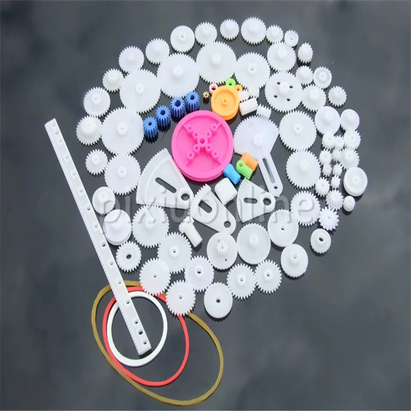 85pcs/pack K841b 85 Plastic Gears Pack without repetition DIY Technology Model Making