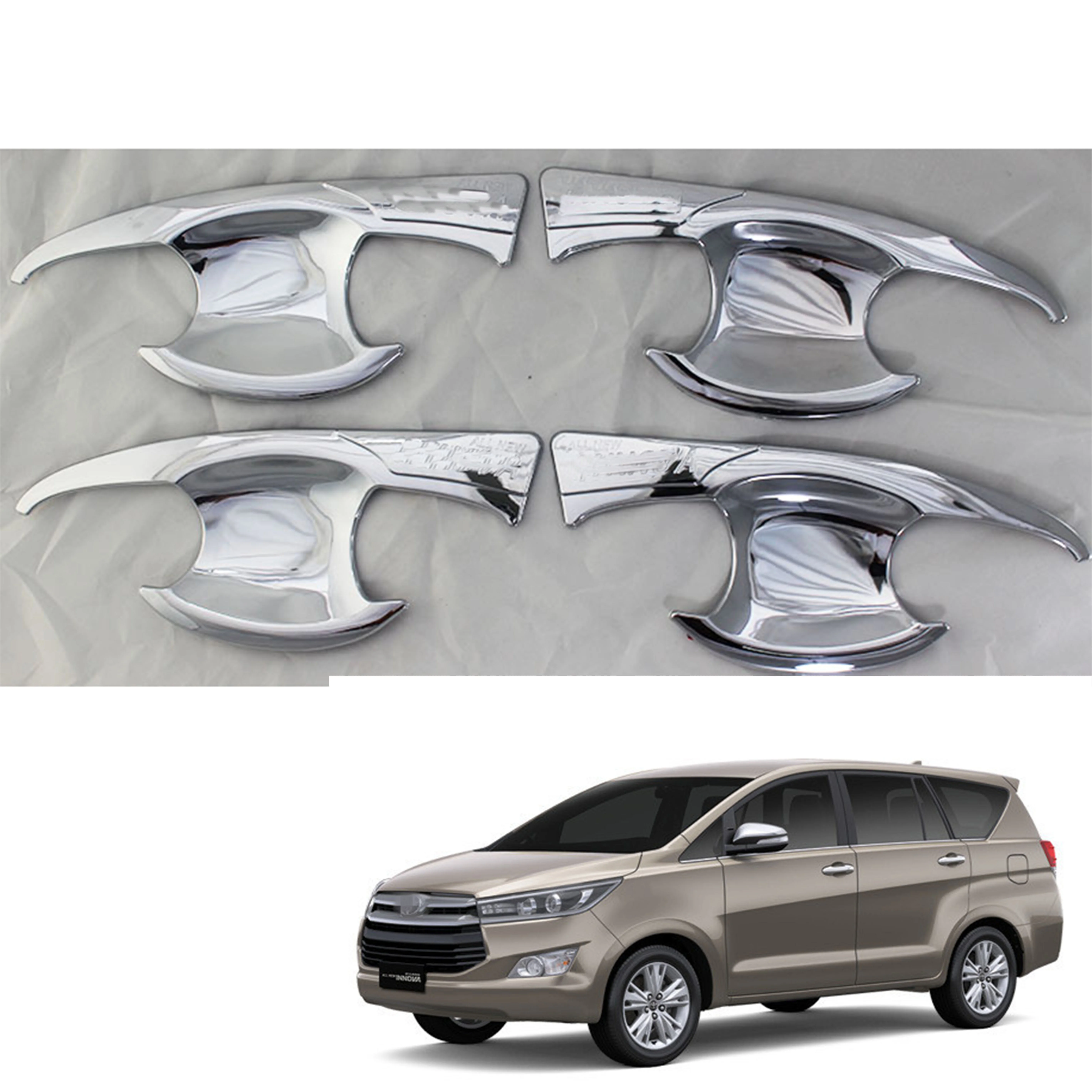 

Chrome plated/black door handle bowl cover For Toyota innova 2016 2017 2018 ABS car styling Chrome accessories