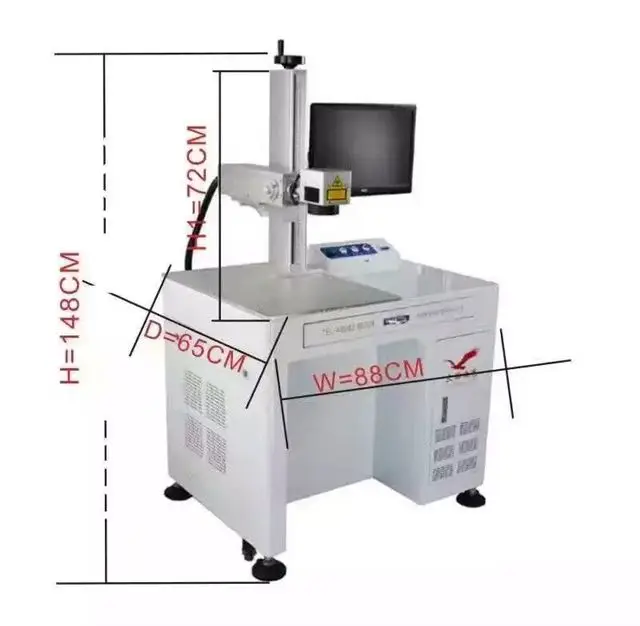 Made in China 20W fiber laser marking machine price Hardware plastic laser laser engraving machine price