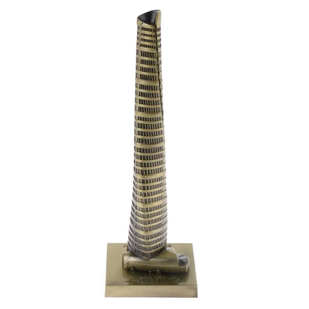 SHANGHAI TOWER CHINA ARCHITECTURE BUILDING REPLICA COLLECTIBLE SOUVENIR 4''