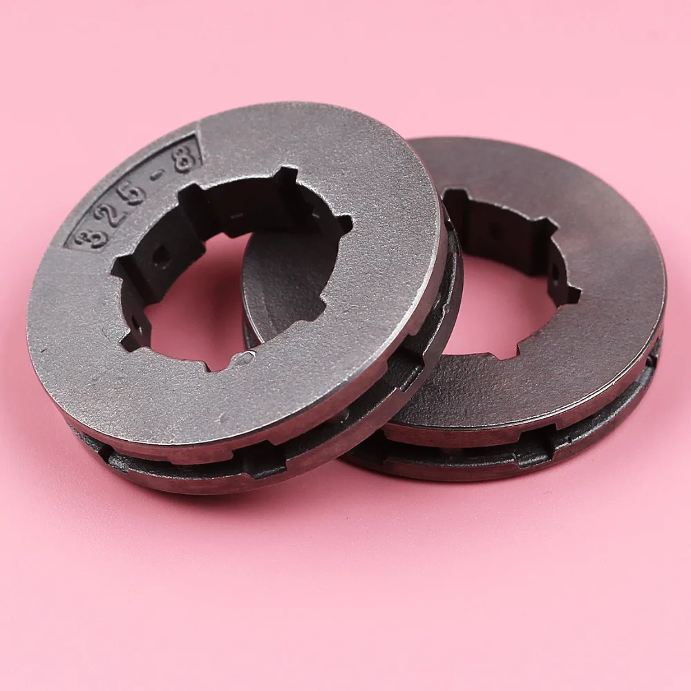 2pcs/lot .325 Pitch 8 Teeth ID 19mm Sprocket Rim For Husqvarna 55 Rancher 154 254 254XP 257 262 262XP 50 51 55 Chainsaw