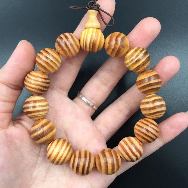 Agathis albaPrayer Beads Bracelet Elastic Blood dragon Wood  Buddha Bracelet Buddhist Prayer beads for Men Women 15/18/20MM