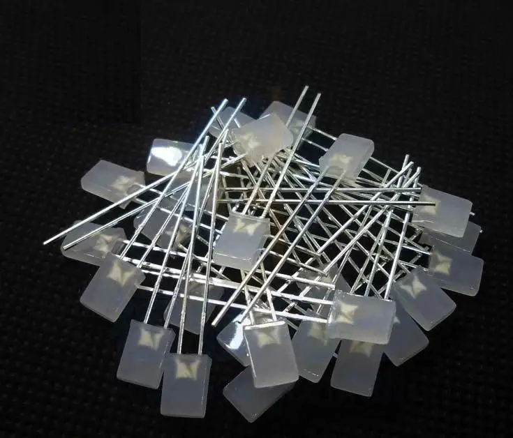 1000pcs/lot  2 * 5 * 7MM 2X5X7MM square red mist red LED light-emitting diode light cube special use