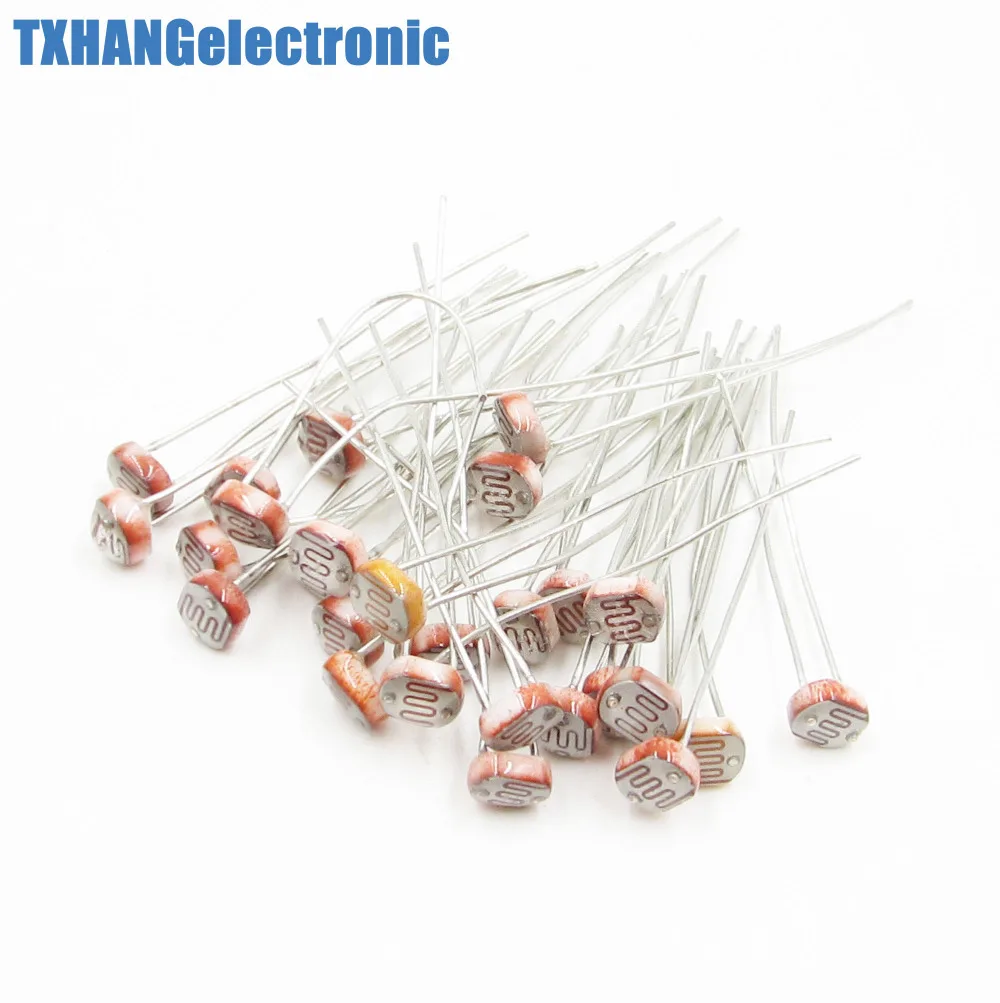 20PCS Photoresistor LDR CDS 5mm Light-Dependent Resistor Sensor GL5516