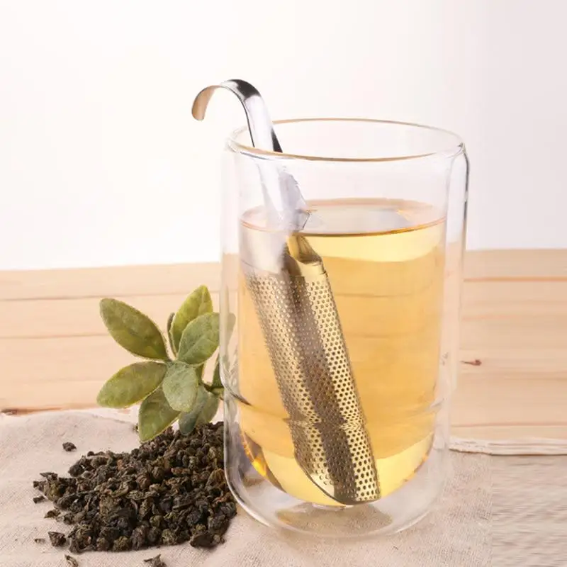 Tea Strainer Amazing Stainless Steel Tea Infuser Pipe Design Touch Feel Good Holder Tool Tea Spoon Infuser Filter