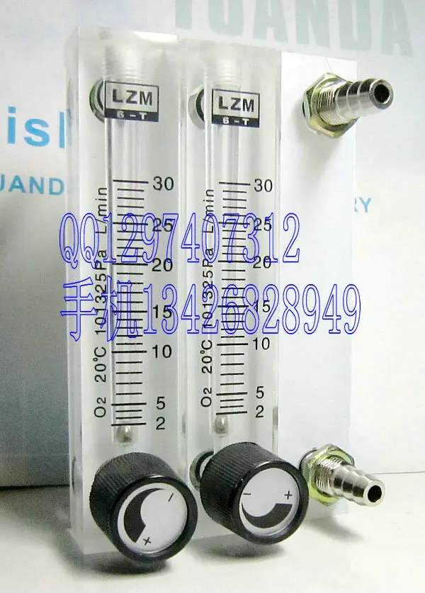 

LZM-6T adjustable O2 bar meter small square panel type oxygen flow meter 2~30L/min