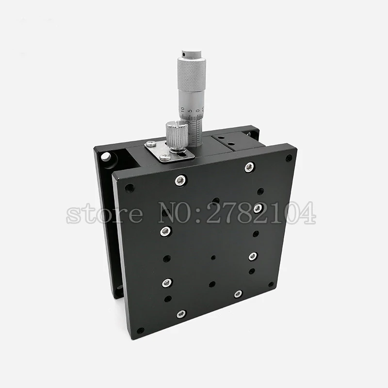 Imagem -02 - Eixo z 125*125 mm Estação de Corte Plataforma de Deslocamento Elevador Manual Carga Pesada Guia Duplo Maneira Linear Fase Deslizante Tabela