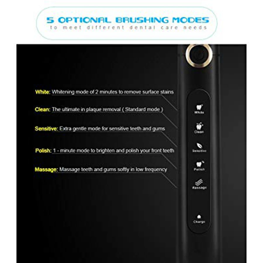 Seago Soft Toothbrush Sonic Electric Toothbrush Automatic Sonice Cepillo De Dientes Automatico With USB Charging 5 Models Sg507