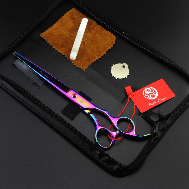 8 inch professional high quality pet grooming Scissors hair cutting shears 4 color straight dog grooming scissors