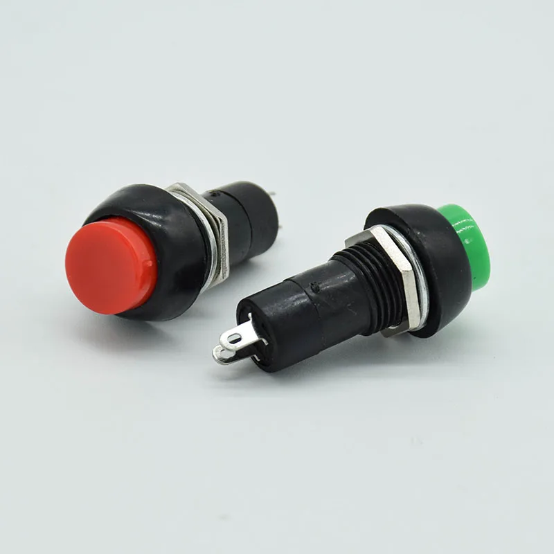 6pcs/lot 12mm Plastic Push Button Switch Self-locking / Momentary  Switchs 3A 150V PBS-11A PBS-11B 2PIN