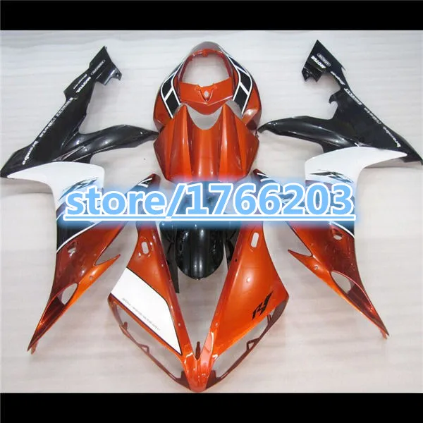 

HOT sales Orange white black For 04-06 YZF R1 YZFR1 YZF1000 04 05 06 YZF-R1 NEW 2004 2005 2006 YZF 1000 Fairing Ning