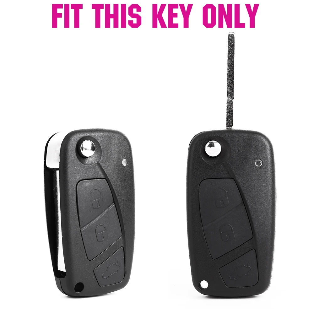 3 Button Silicone Remote Key Cover Fob Case Fit For Fiat Panda Idea Stilo Punto Ducato Bravo 500 Doblo Grande Minibus Protector