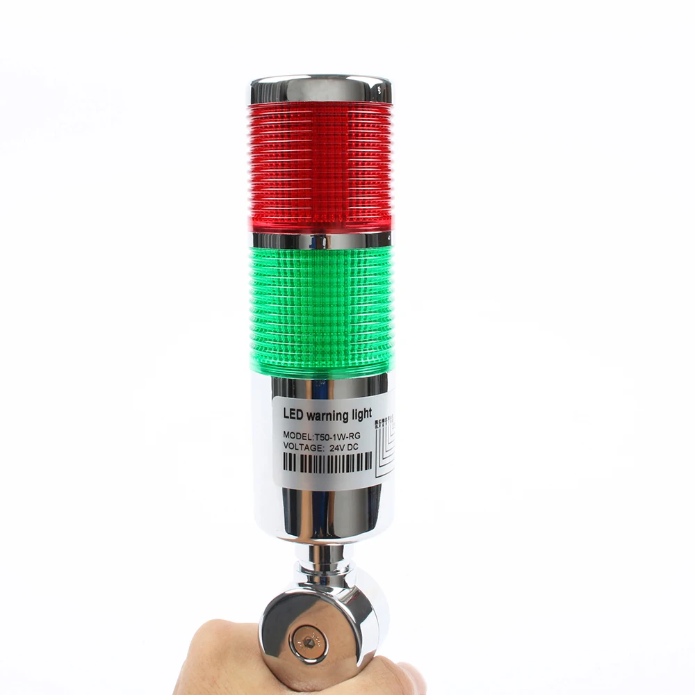 LTA Industrial Multilayer Stack light  Lamp Signal Alarm caution light Flash Industrial Tower Red Green LED Sliver 12V 24V