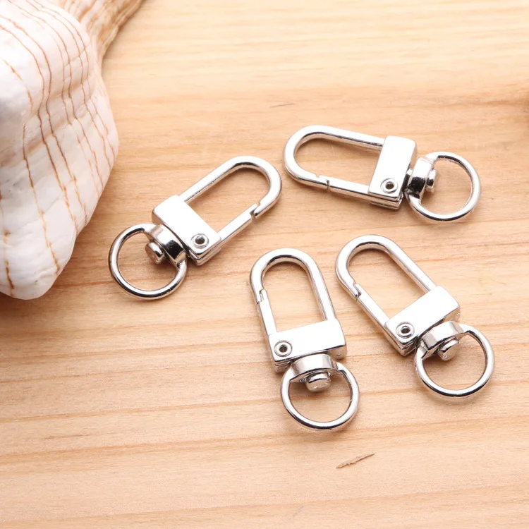 

10pcs 33x12mm Square Swivel Lobster Clasp Clips Key Hook Keychain Split Key Ring Findings Clasps For Keychains Making