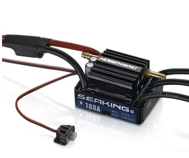 Hobbywing SeaKing V3 Waterproof 120A /180A 2-6S Lipo Speed Controller 6V/5A BEC Brushless ESC for RC Racing Boat