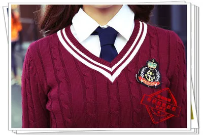 Uniformes de viento del Colegio coreano para niños y niñas, suéter, servicio de clase, Inglaterra, otoño e invierno, choral servic