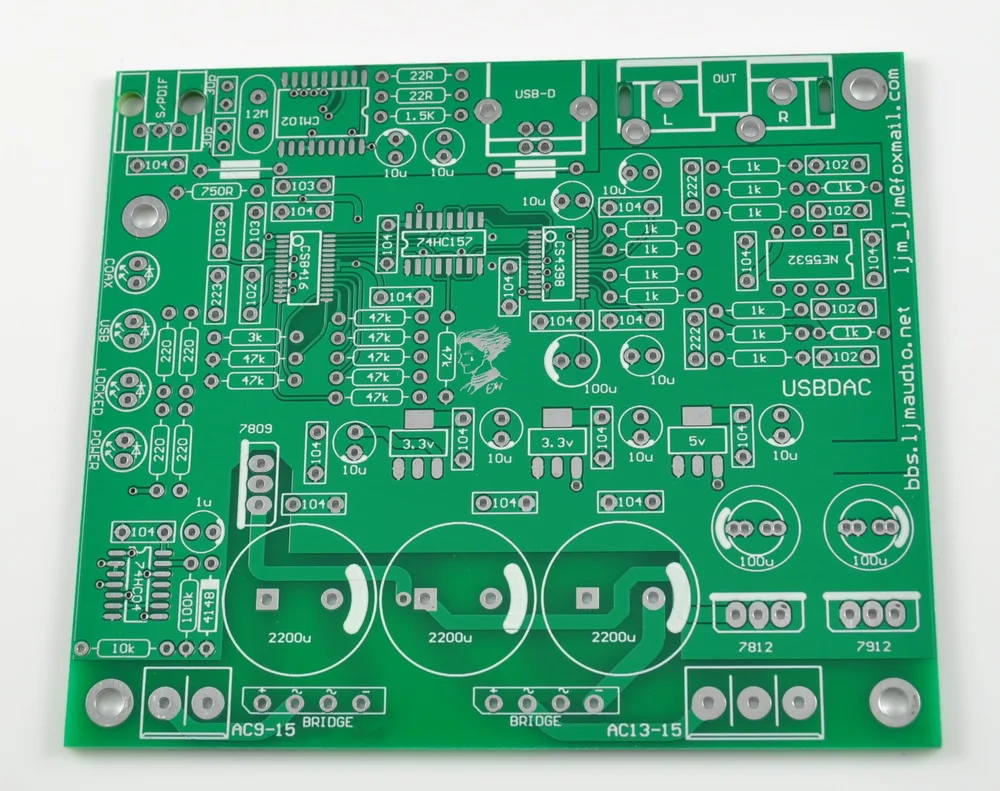 CS8416 CS4398 DAC board mit Optical fiber 24/192 Karat decoder board AC15V 32 Karat-192 Karat/24BIT Fertige board