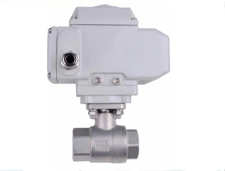 1 1/2 inch 2pcs pneumatic kind air water stainless steel material electric ball valve