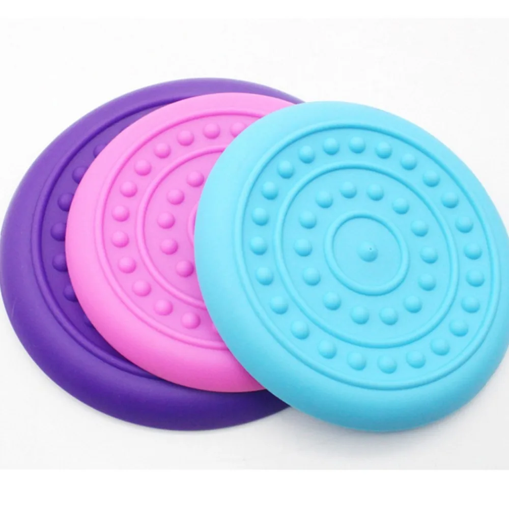 

Round Knot Environmental Protection Silica Gel Soft Pet Flying Discs Dog Toys Saucer Big Or Small Dog Toys Pet Shop Dropshipping