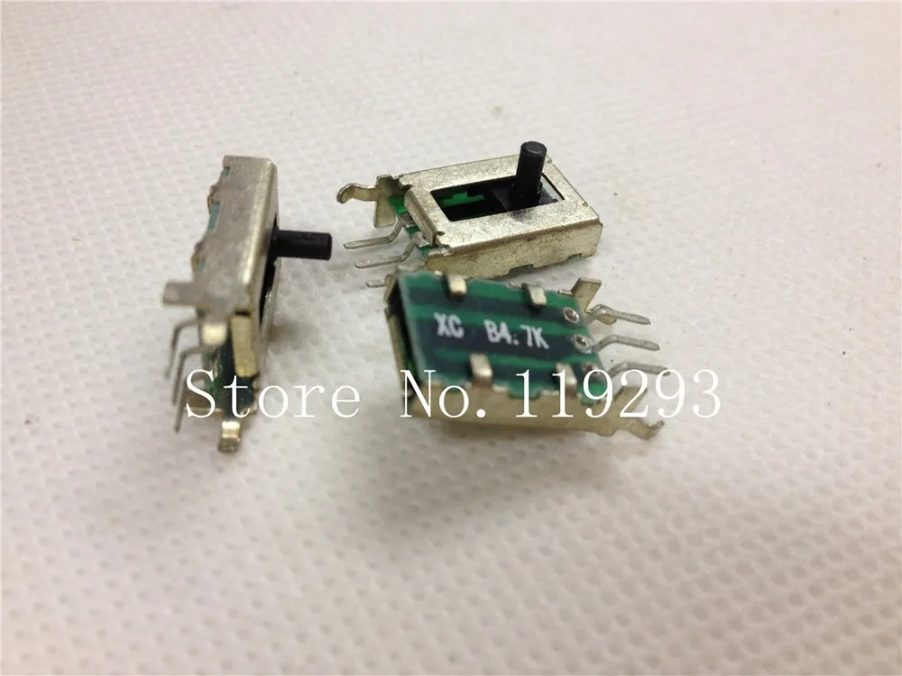 

[BELLA]Spot Taiwan Used Nissan headlight adjustment potentiometer B4.7K Vertical Slide--10PCS/LOT