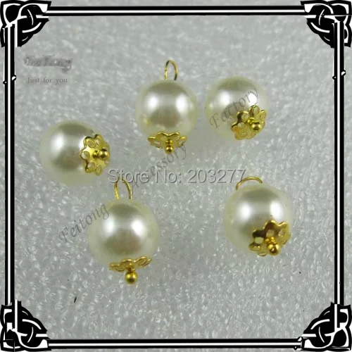 Pengiriman gratis! 80 pcs/lot 1.2 CM diameter mutiara plastik manik-manik mutiara fashion aksesori