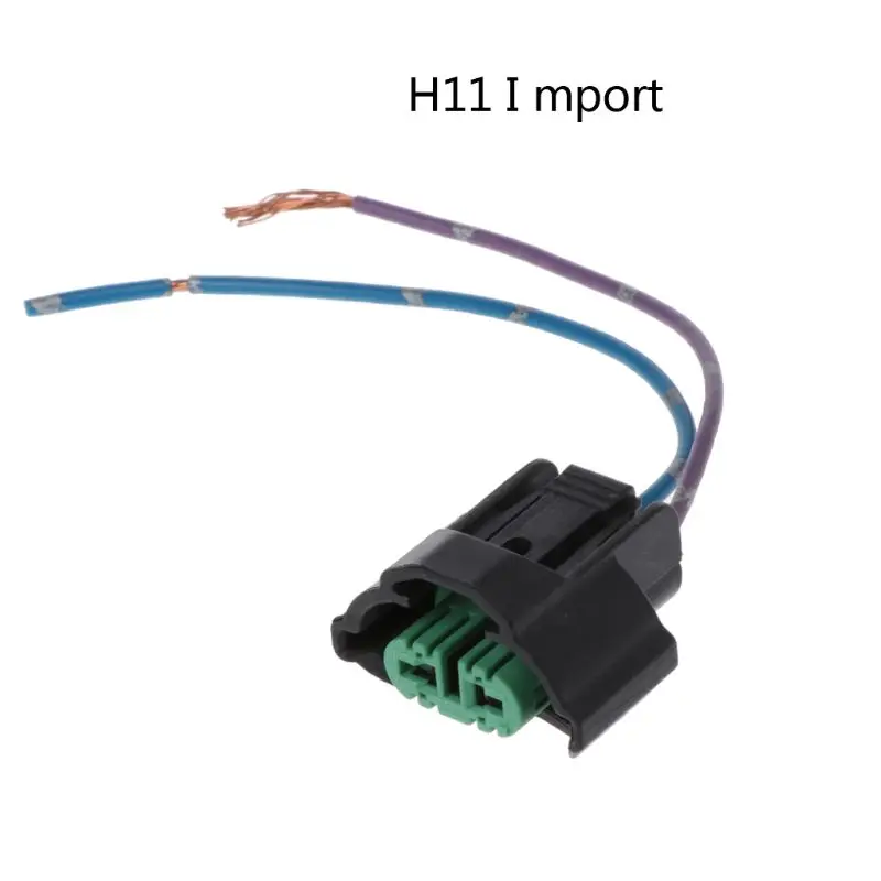 Import H11 Car Halogen Bulb Socket Power Adapter Plug Connector Wiring Harness High Quality