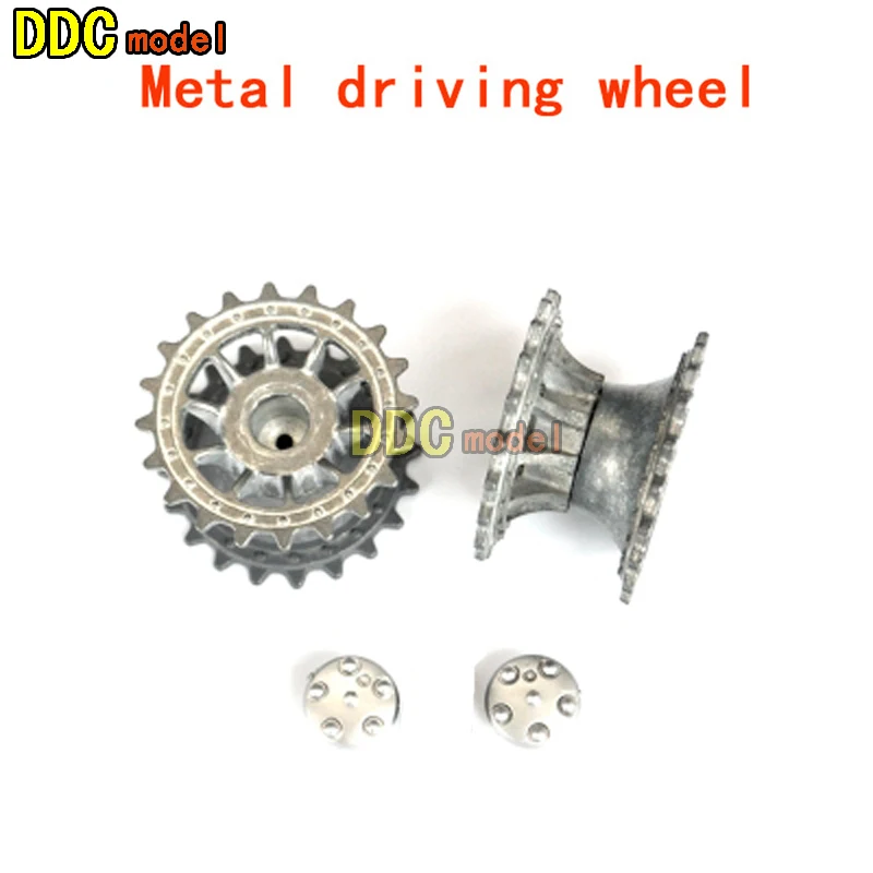 DIY refitting parts Henglong HL3818 3819 German Tiger  1/16 RC tank upgrade parts metal wheels hub set Metal track and gear