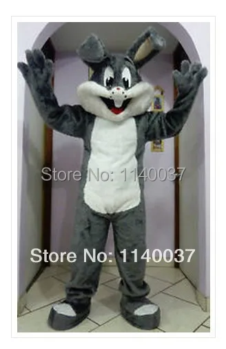 

mascot Easter Grey Bugs Bunny Mascot Costume Adult Size Bugs Bunny Mascotte Outfit Suit