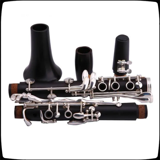 Clarinet B the clarinet, ebony clarinet, silver plated, senior level playing the clarinet