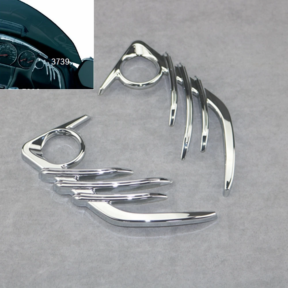 Motorcycle Front horn sound decorative cover For HONDA Goldwing GL1800 & F6B 2006-2017 ABS Plastic Chrome