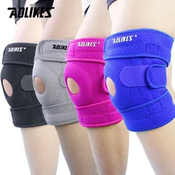 AOLIKES 1PCS HONOR Spring Adjustable Sports Leg Knee Support Brace Wrap Pads Sleeve Cap