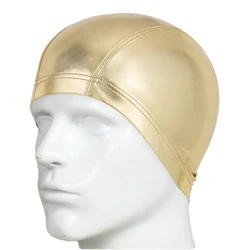 Elastic Gold Sliver Waterproof Adults Men Swimming Caps Badmuts Swimming Hat Man Swimming Wear Hat