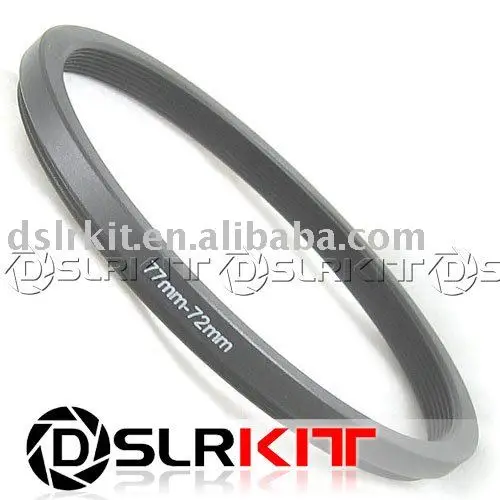 محول محول حلقي للتصفية من الألومنيوم الأسود ، 77 مللي متر-72 مللي متر ، 77-72 مم