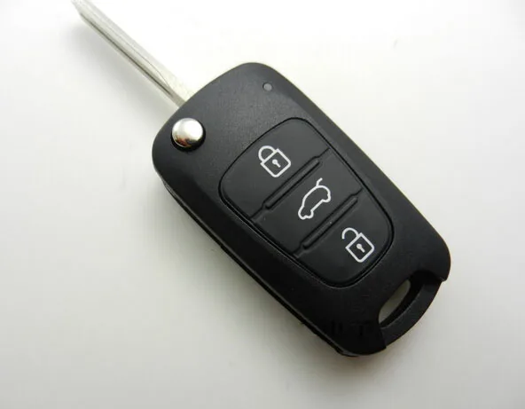 

3 Buttons Replacement Flip Folding Remote Key Shell Case For Kia K5 Fob Key Cover Blank 5PCS/lot