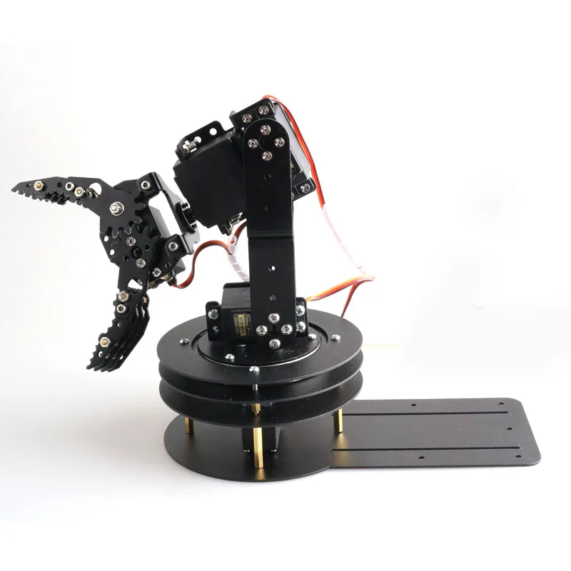 

5dof Robot Arm+Mechanical Claw +5PCS High Torque Servos+Large Metal Base+Thicker All Metal Plate/Robot Parts