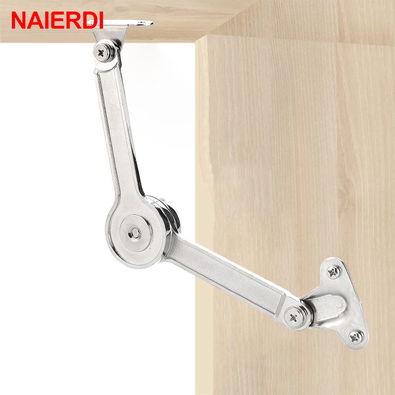 NAIERDI Cabinet Cupboard Adjustable Hinge Randomly Stop Door Furniture Lift Up Flap Stay Support Hydraulic Hinges Hardware