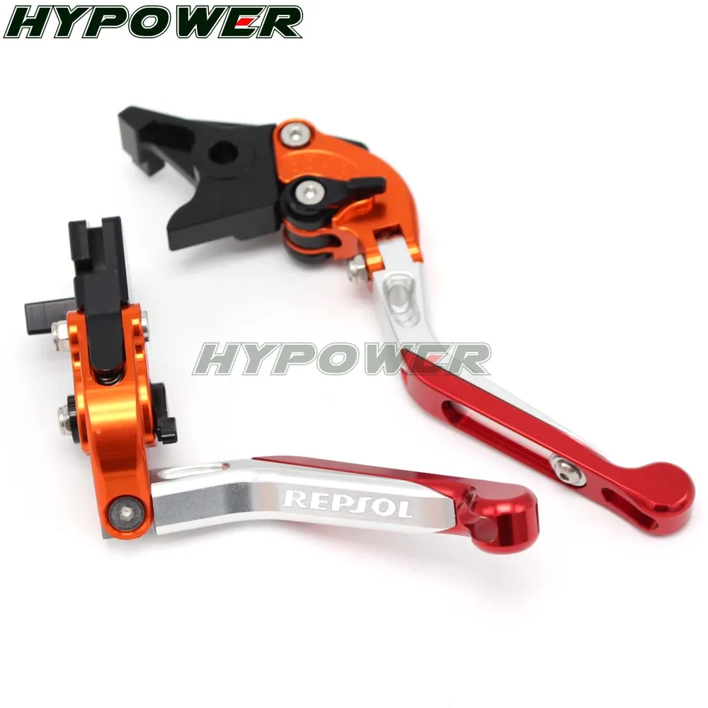 For HONDA CBR250R CBR300R CB300F CBR500R CB500F CB500X CB190R CB190X Motorcycle Folding Extendable Brake Clutch Lever REPSOL