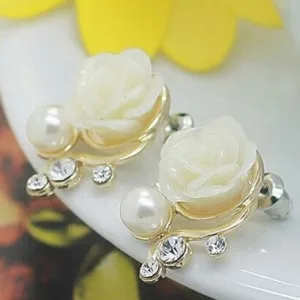 Boucles d'oreilles exagérées en cristal de perles pour femmes, bijoux de mode coréens, rose Ol, nouveau style, vente en gros