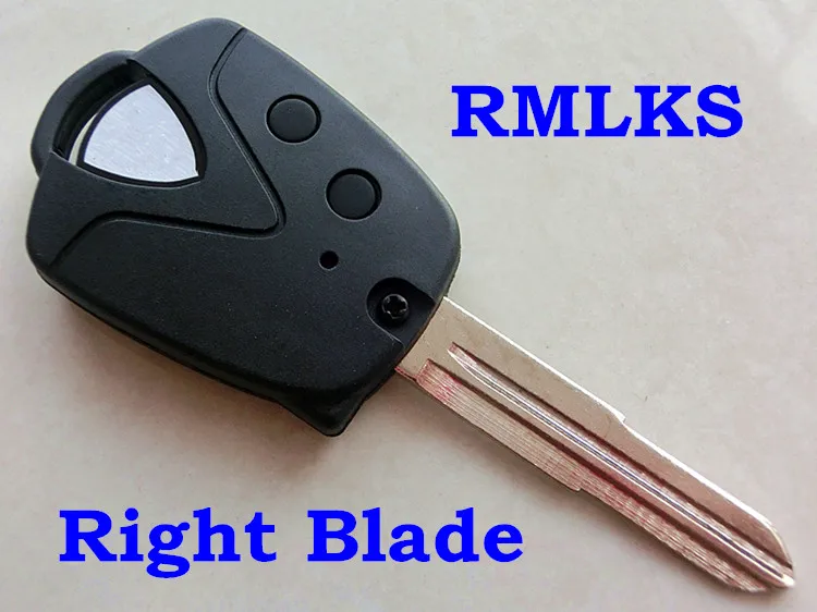 

RMLKS Replacement 2 Button Remote Key Case Shell Fob Fit For Proton Wira 415 416 Persona Car Key Blank Uncut Blade