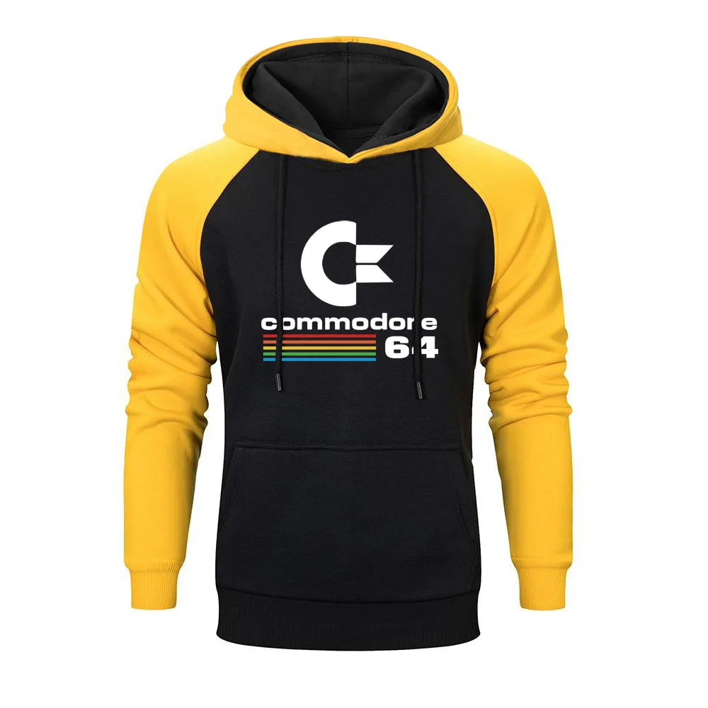 2023 Autumn Commodore 64 Raglan Hoodies C64 SID Amiga Retro 8-bit Ultra Cool Design Vinyl Hoodie Mens Personality Sweatshirt