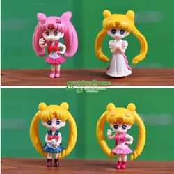 Beautiful girl miniature figurines micro landscape decoration garden mini moon long hair beauty cartoon home decoration