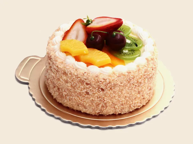 New Arrival baking paper cake tray utility 6/8/10 inch round cake cardboard cake box creative golden bottom bracket