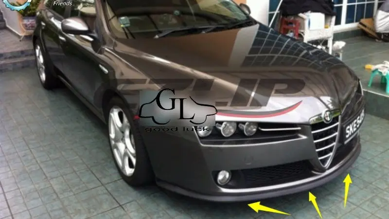 Bumper Lip Deflector Lips For Alfa Romeo 159 AR 2005~2015 Front Spoiler Skirt For TOPGEAR Friends Car Tuning / Body Kit / Strip